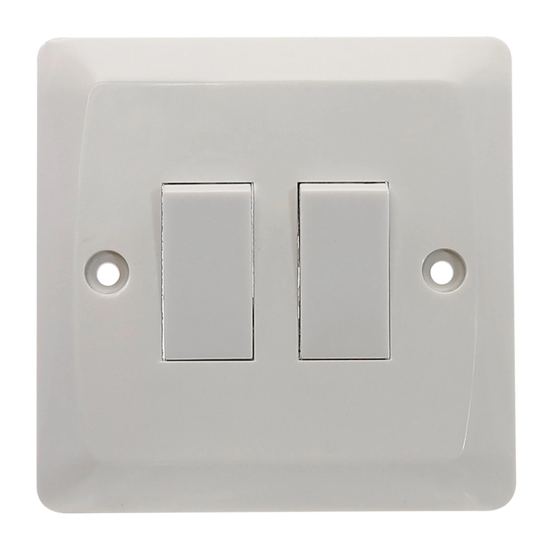 Bakelite Plate 2 Gang 2 Way UK Switch Electric Wall Switch Light Switch Smart Switch Push Switch